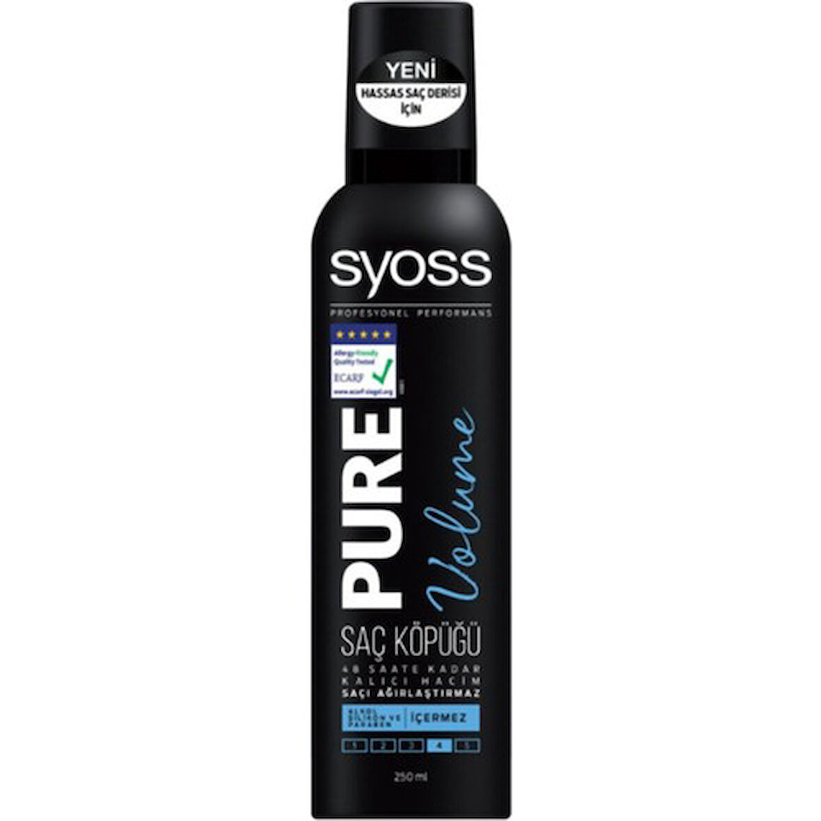 Syoss Pure Volume Tutuş 4 Saç Köpüğü 250 ml-4015100217155