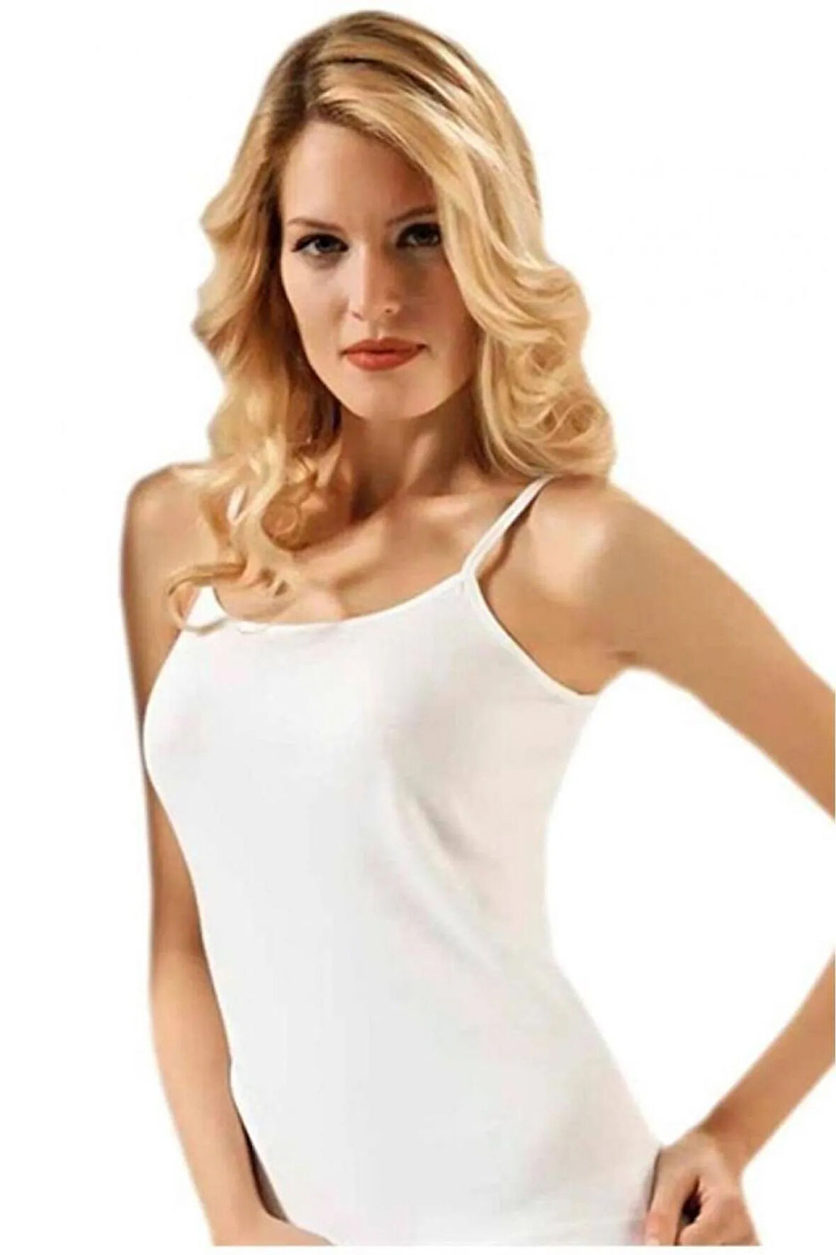 Kadın 3'lü Ip Askı Ribana Gri Atlet