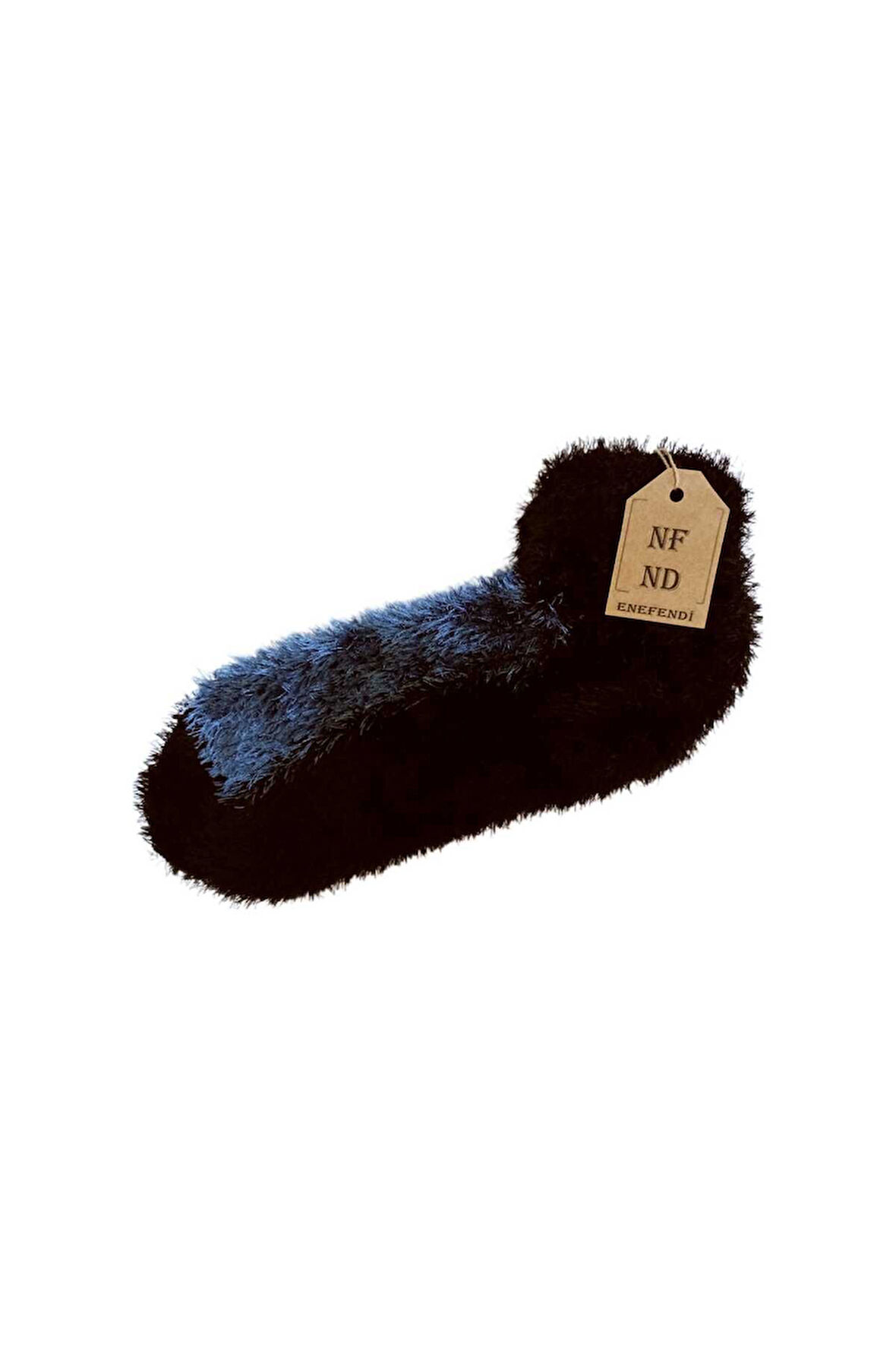 Tüylü Kışlık Termal Çorap Dikişsiz Peluş Patik Şık Rahat Siyah Mavi Ev-parti Çorabı