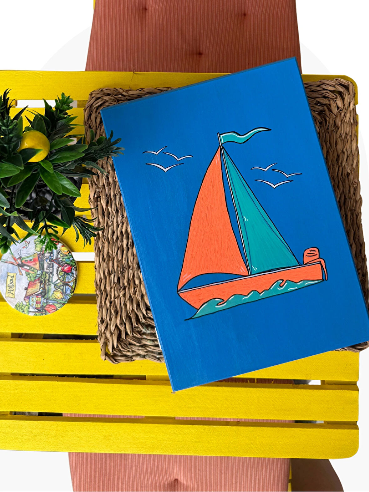 Yelken Model Ahşap Tasarım Tavla