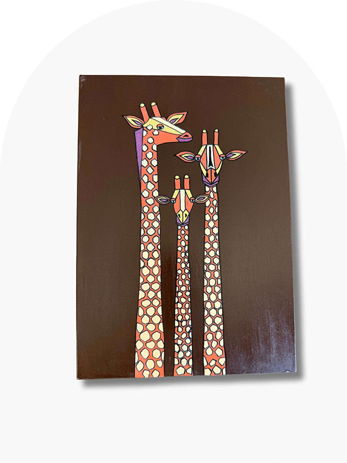 Zürafa Model Ahşap Tasarım Tavla