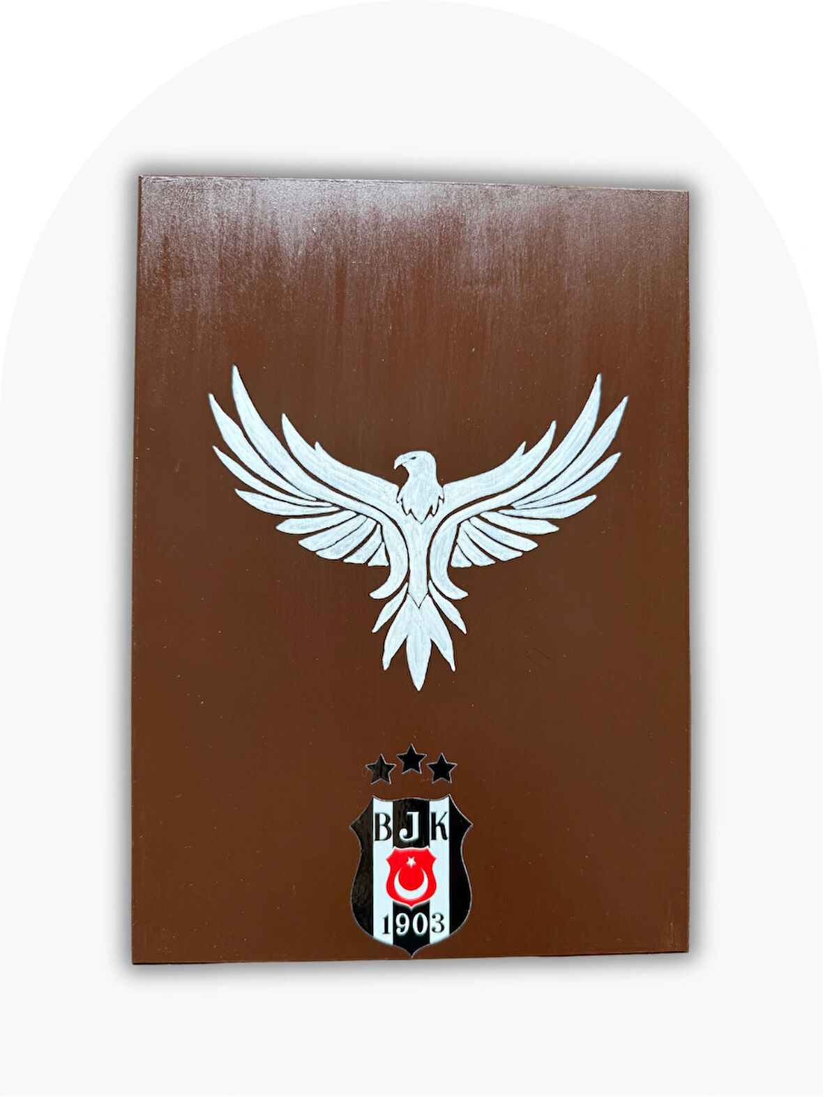 Beşiktaş Karakartal Model Ahşap Tasarım Tavla