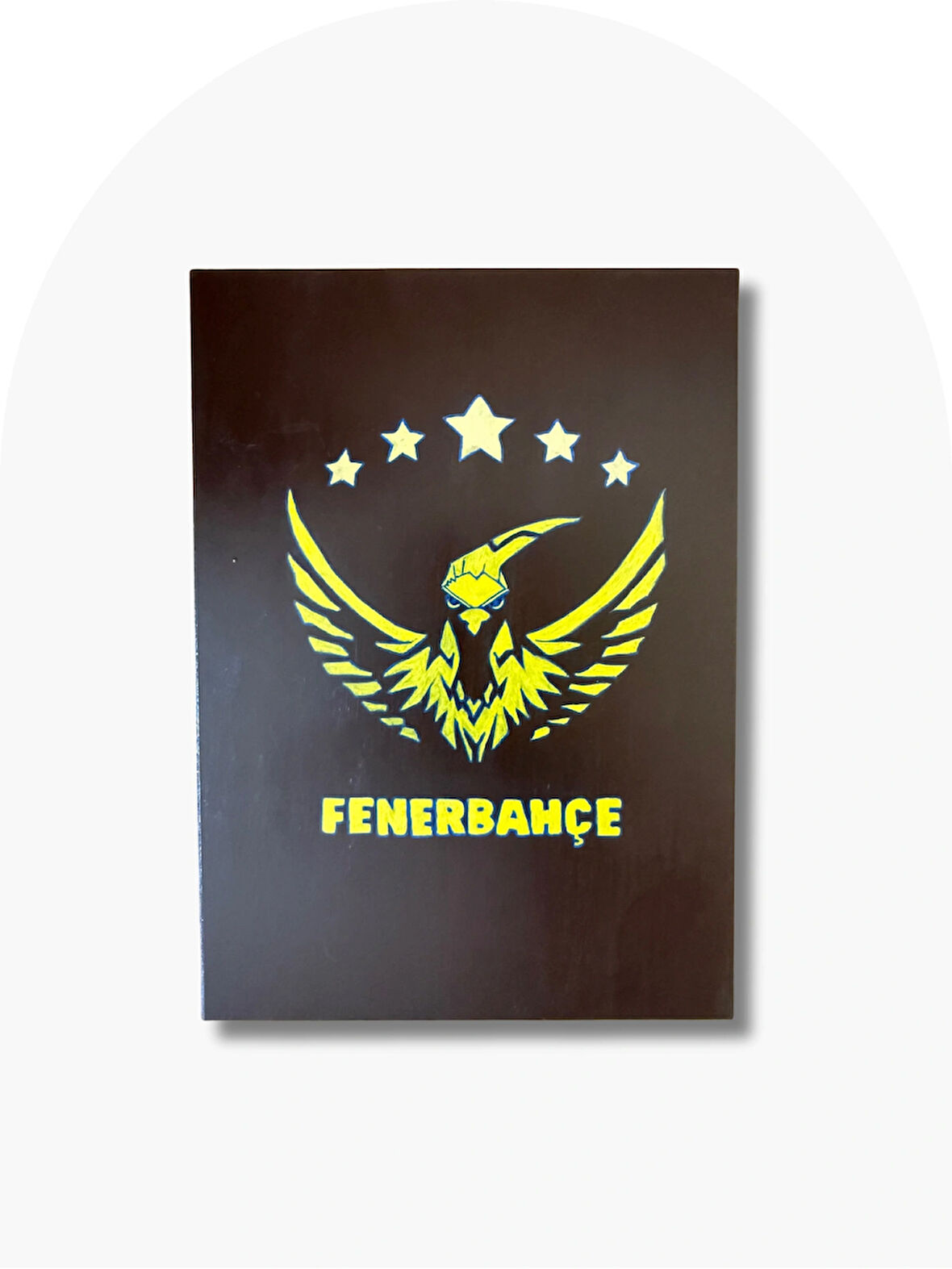 Fenerbahçe Kanarya Model Ahşap Tasarım Tavla