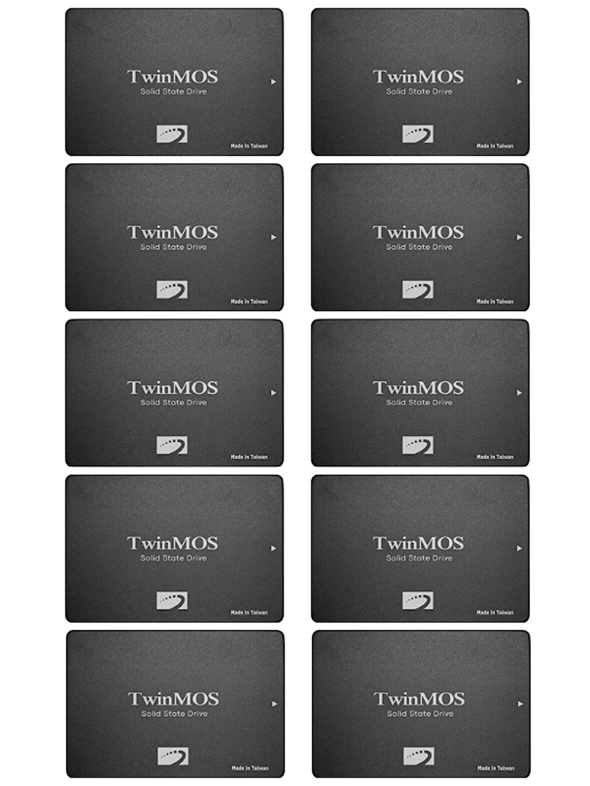 (10 Adet) Twinmos TM256GH2UGL 2.5" 256 GB 580/550 MB/S TLC 3D NAND SATA 3 SSD