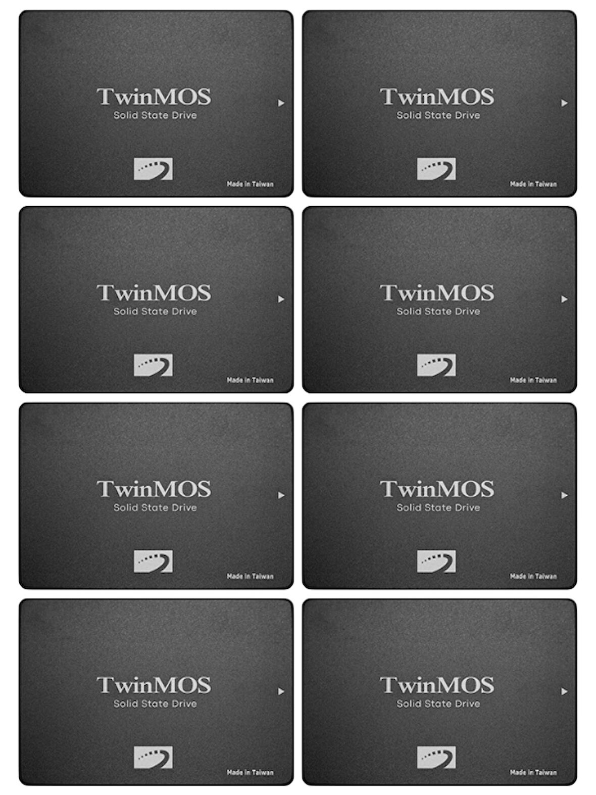 (8 Adet) Twinmos TM256GH2UGL 2.5" 256 GB 580/550 MB/S TLC 3D NAND SATA 3 SSD