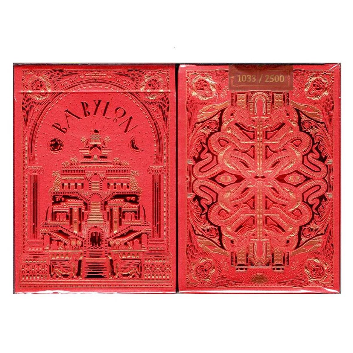 TWPCC Babylon Ruby Red Oyun Kağıdı Koleksiyonluk iskambil Kartları