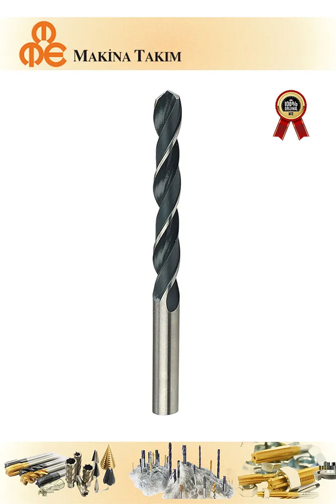MTE 9mm HSS Silindirik Saplı Matkap Ucu