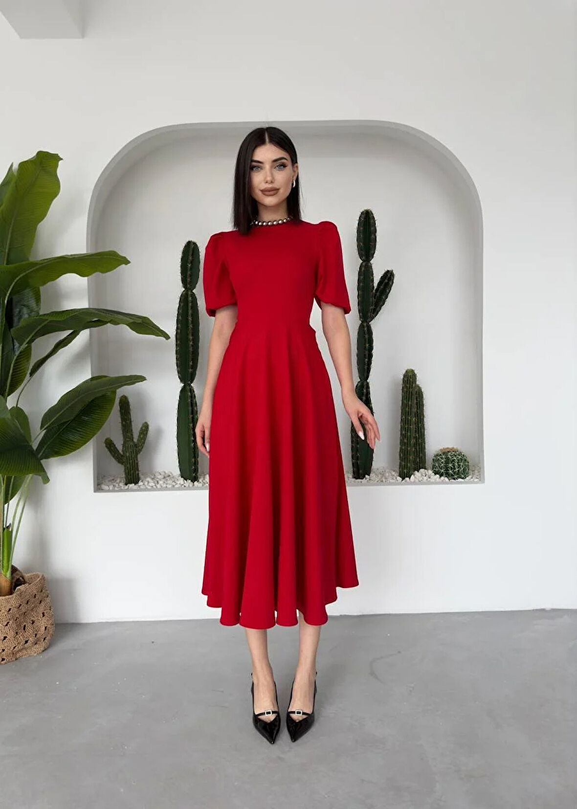 Viki Midi Boy Kiloş Elbise