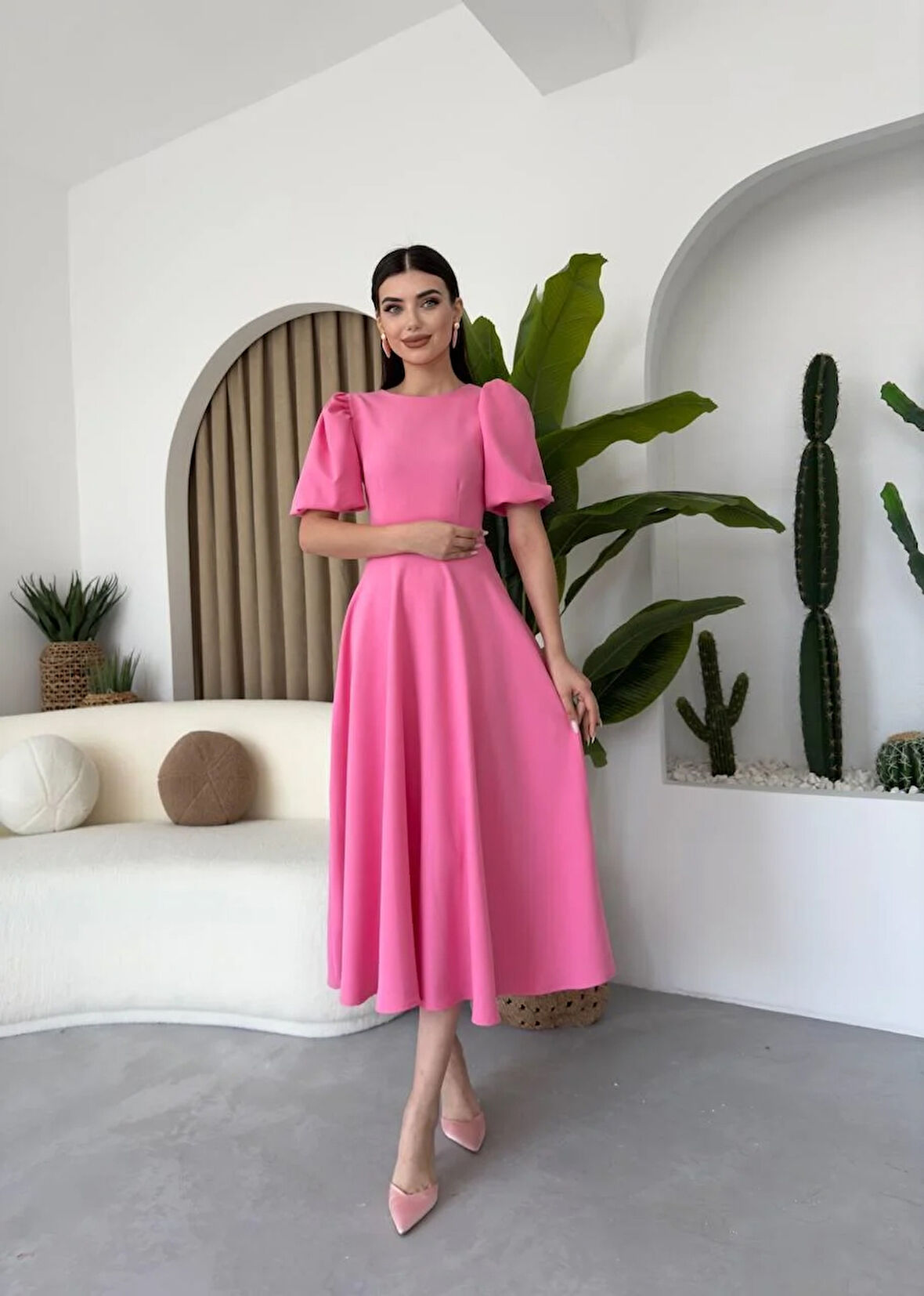 Viki Midi Boy Kiloş Elbise