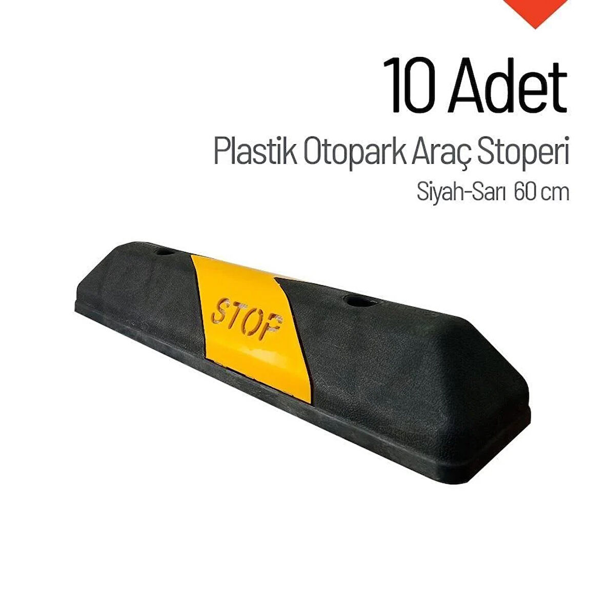 10'lu Set Otopark Stoper-60 cm  