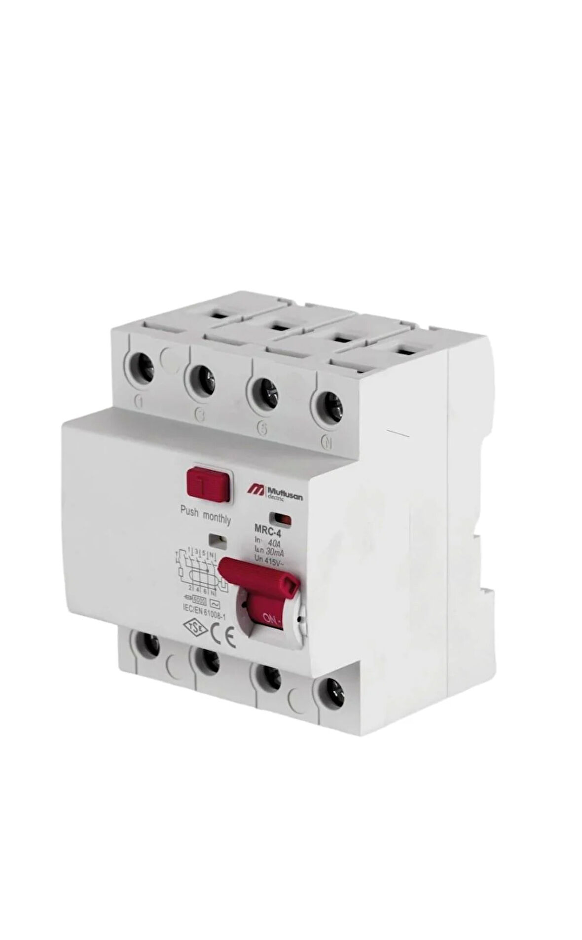 40A 4 KUTUP 30 MA KAÇAK AKIM KORUMA RÖLESİ