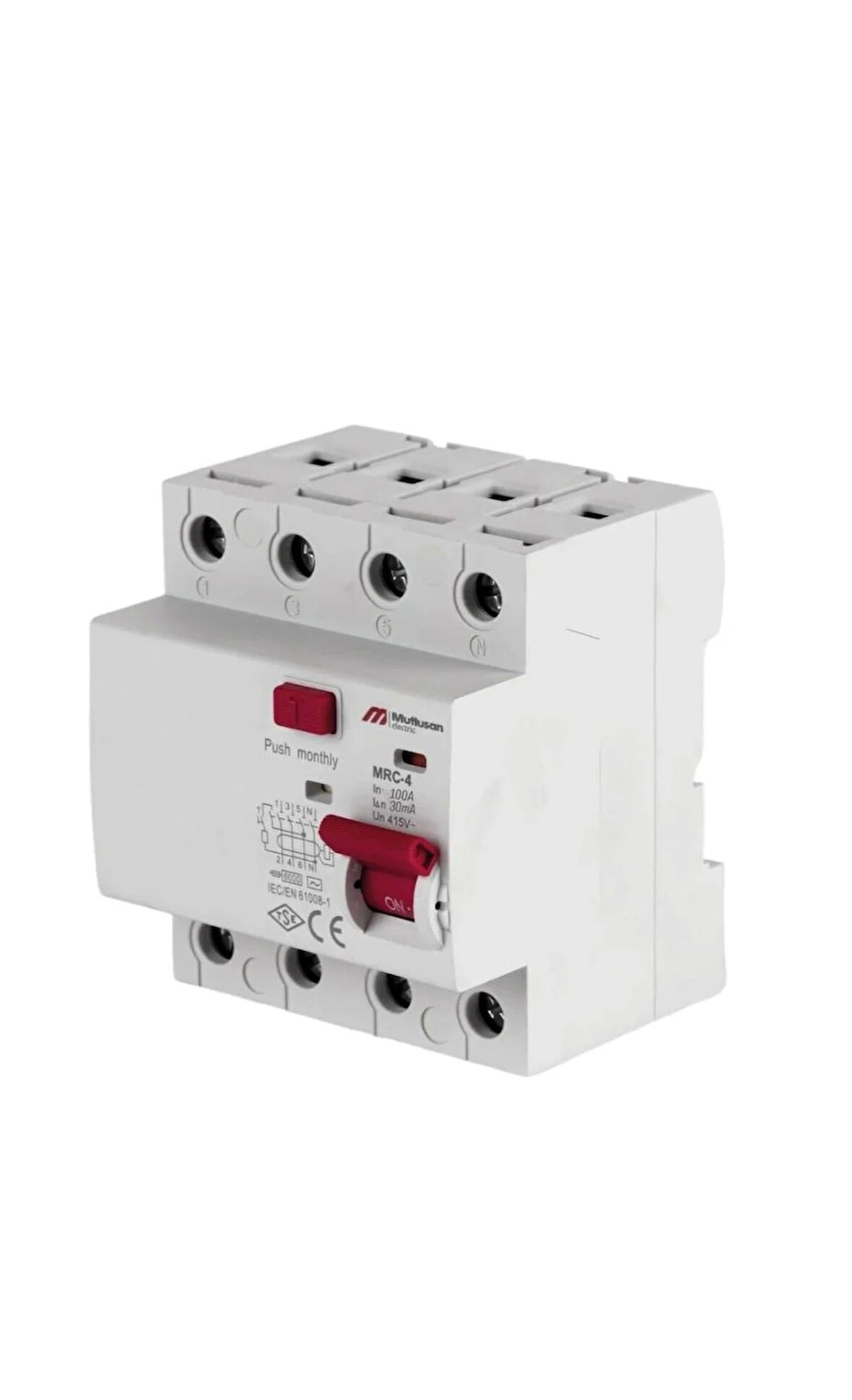 100A 4 KUTUP 30 MA KAÇAK AKIM KORUMA RÖLESİ