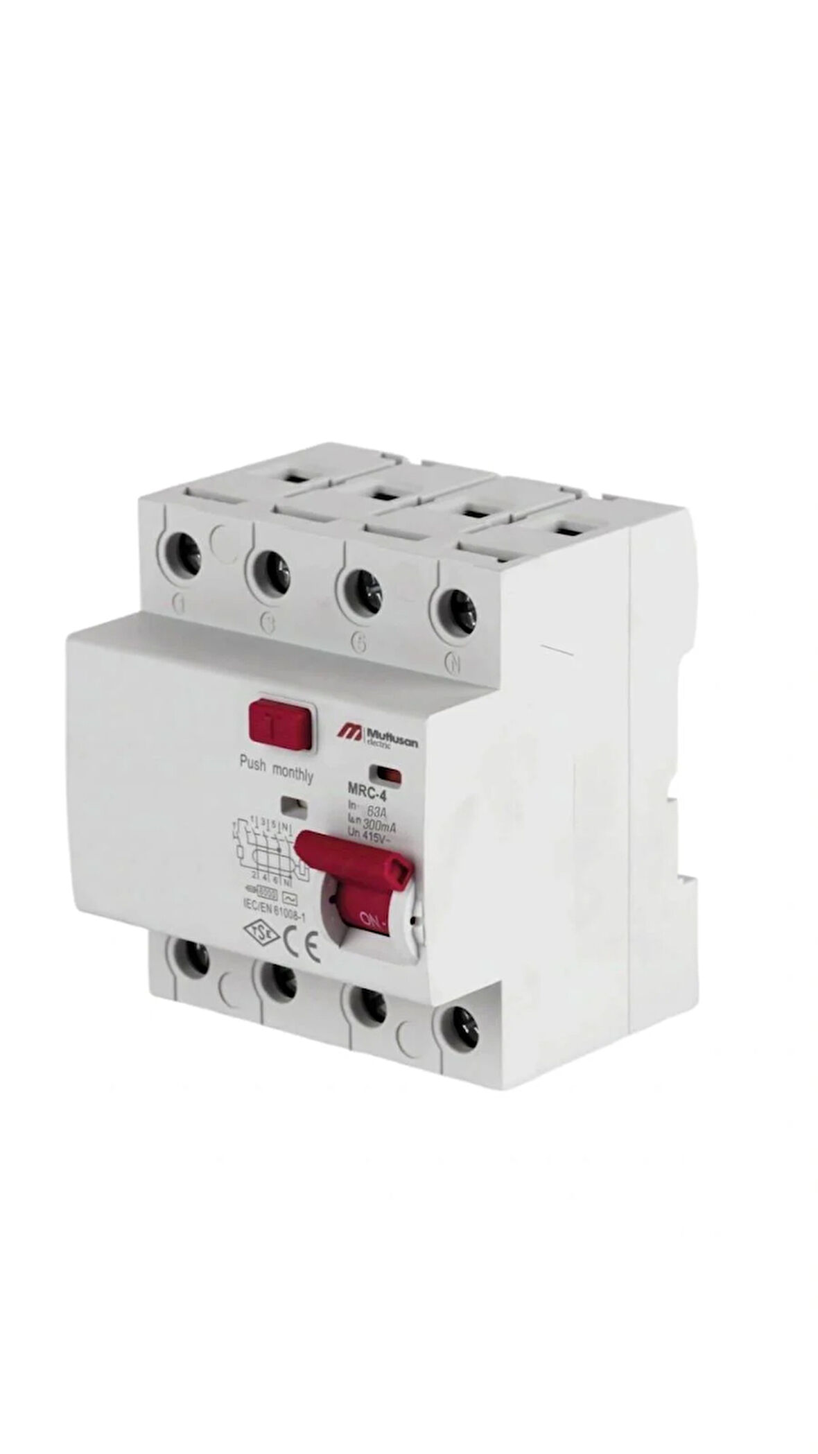 63A 4 KUTUP 300 MA YANGIN KORUMA RÖLESİ