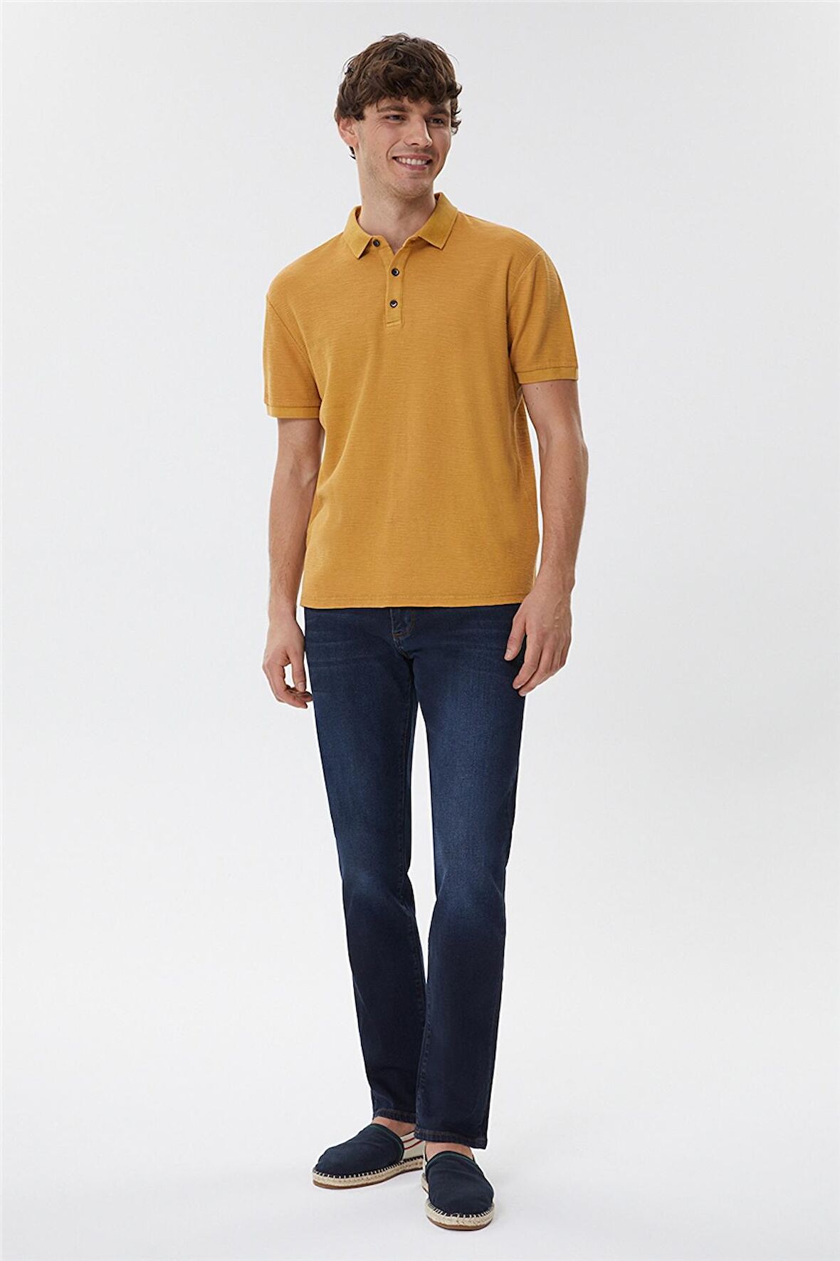 Tylen Erkek Polo Yaka T-Shirt Hardal