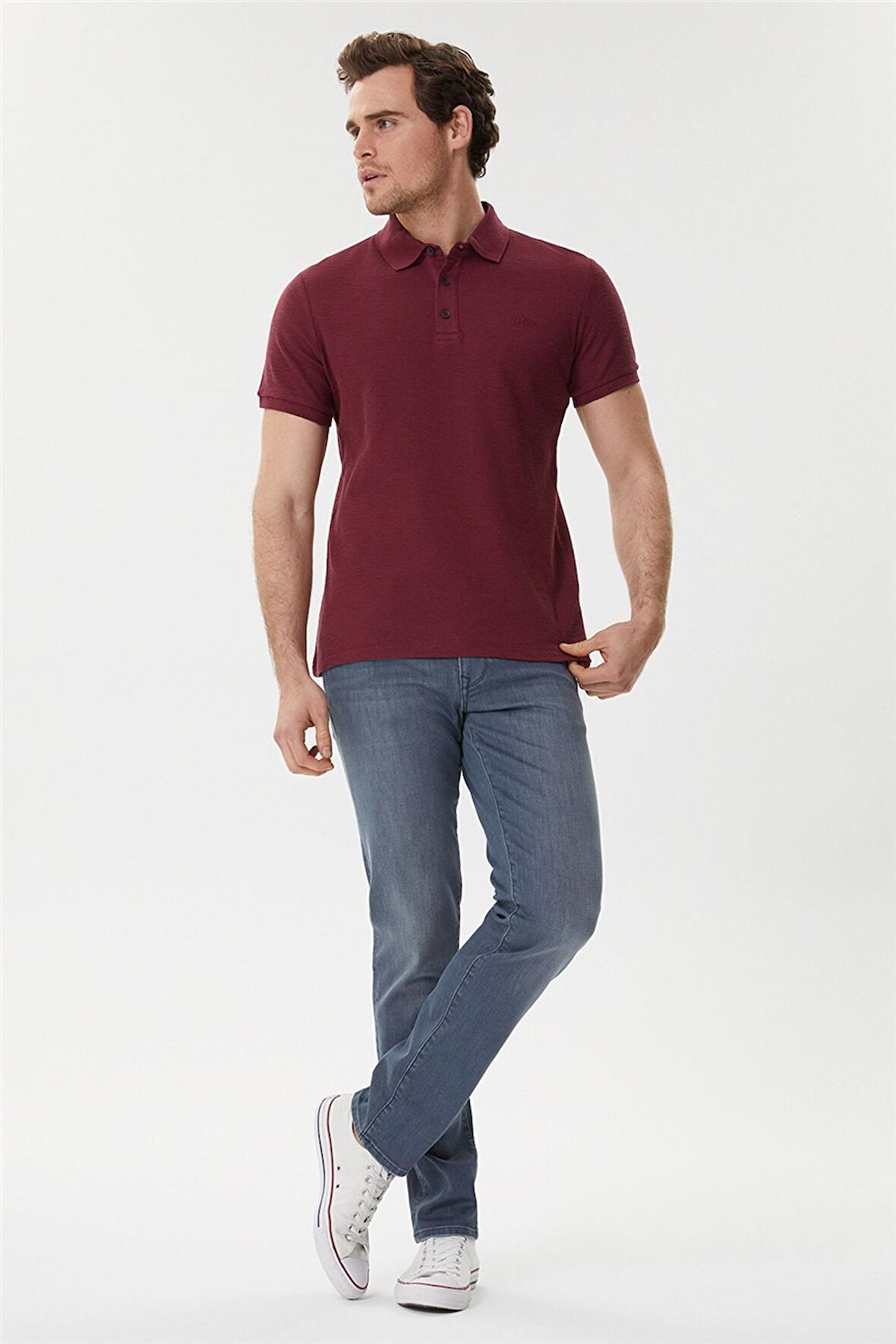 Tylen Erkek Polo Yaka T-Shirt Mürdüm