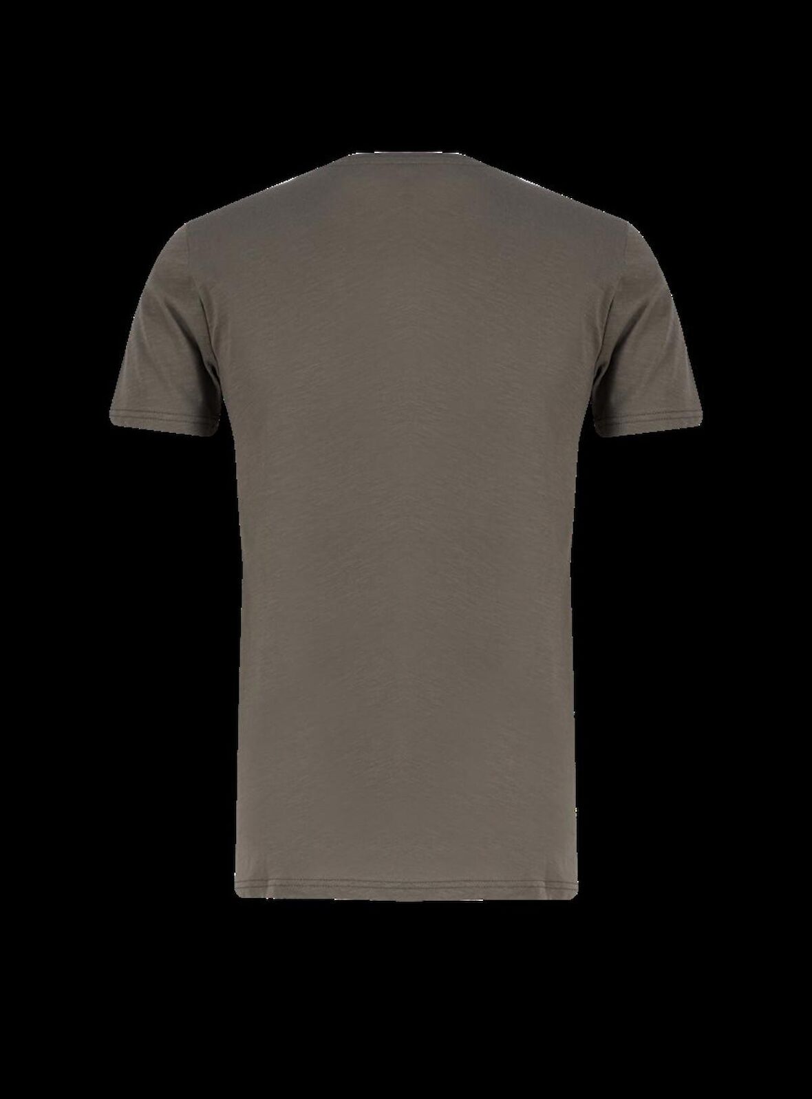 Order Erkek Bisiklet Yaka T-Shirt Haki
