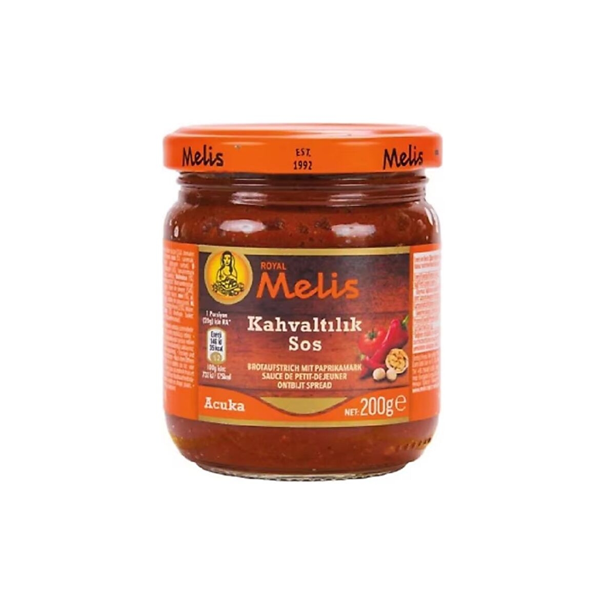 Melis Kahvaltılık Sos Acuka 210 ml 200 gr