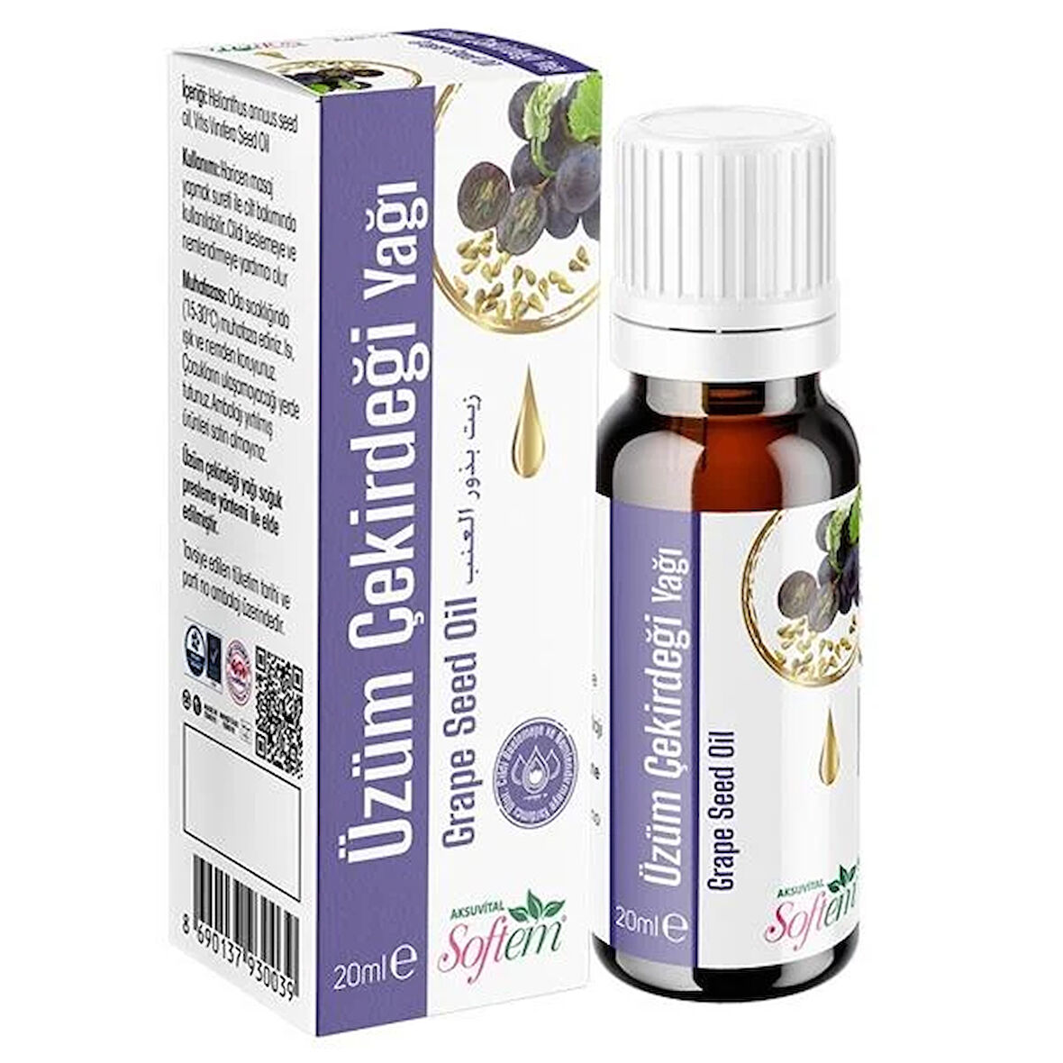 Softem Üzüm Çekirdeği Yağı 20 ml