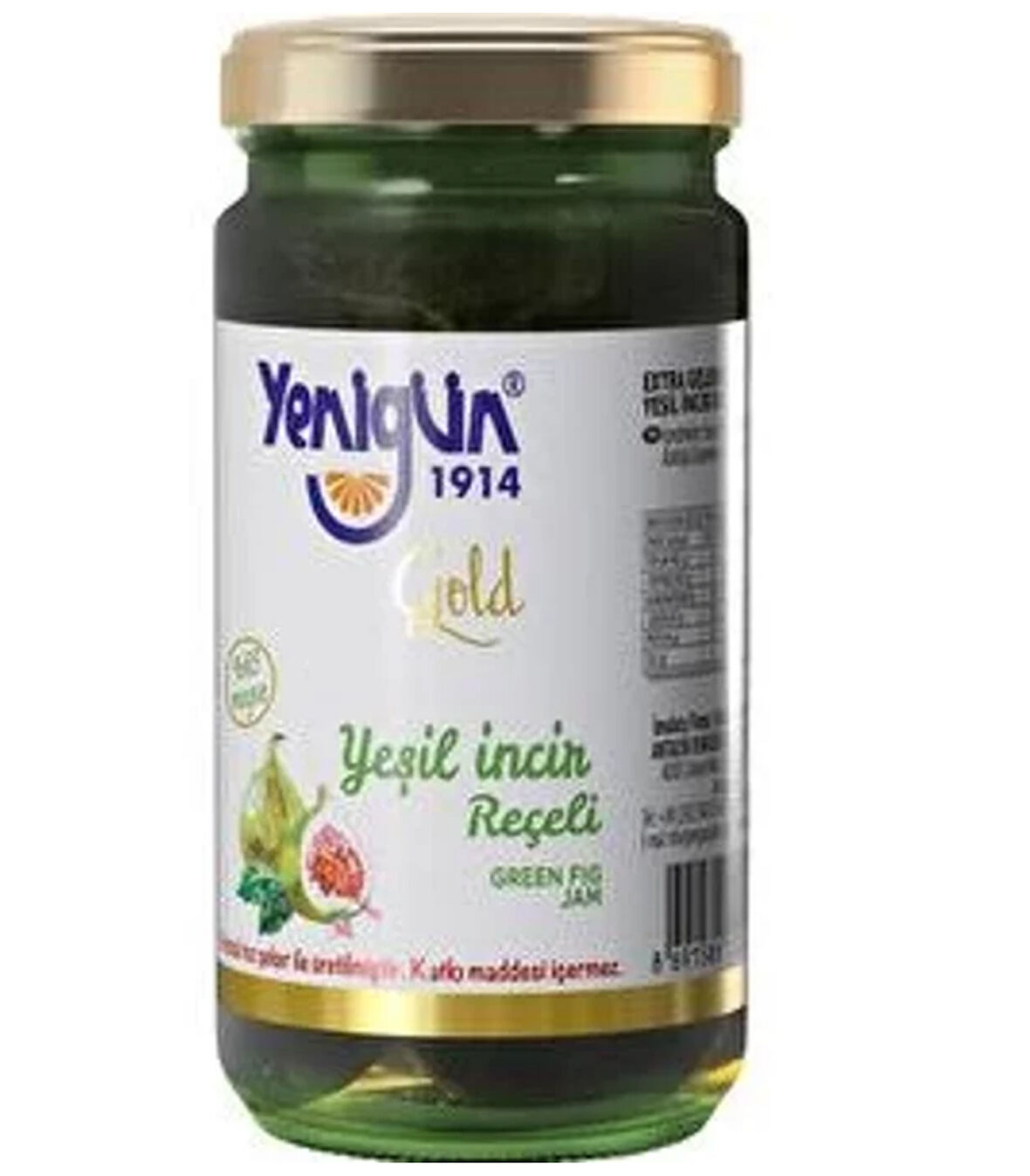 Yenigün Şekersiz Yeşil İncir Reçeli 290 gr