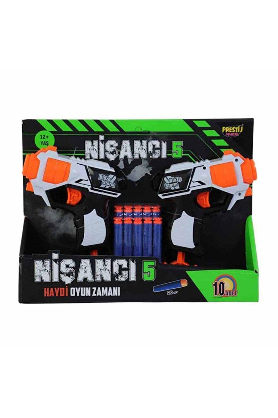 6060 Blaze Storm Nişancı 5 Ikili Nerf Silah Oyuncak Seti