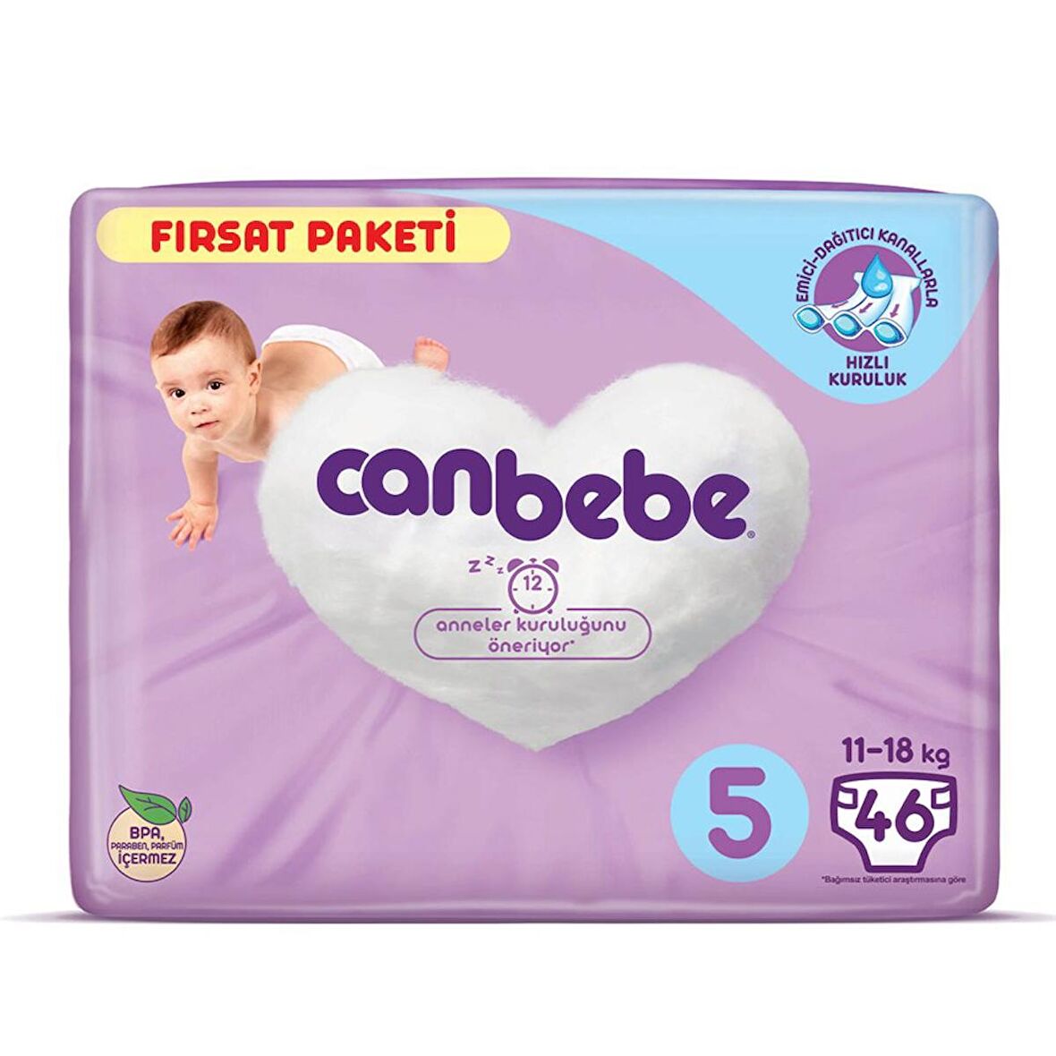 CANBEBE FIRSAT PAKETİ JUNİOR 5 NUMARA 46 ADETLİ