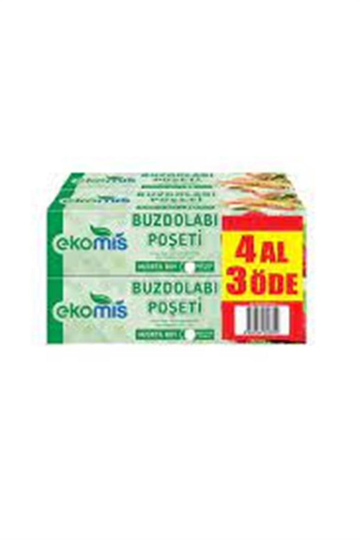 EKOMİS BUZDOLABI POŞETİ ORTA BOY 4 AL 3 ÖDE