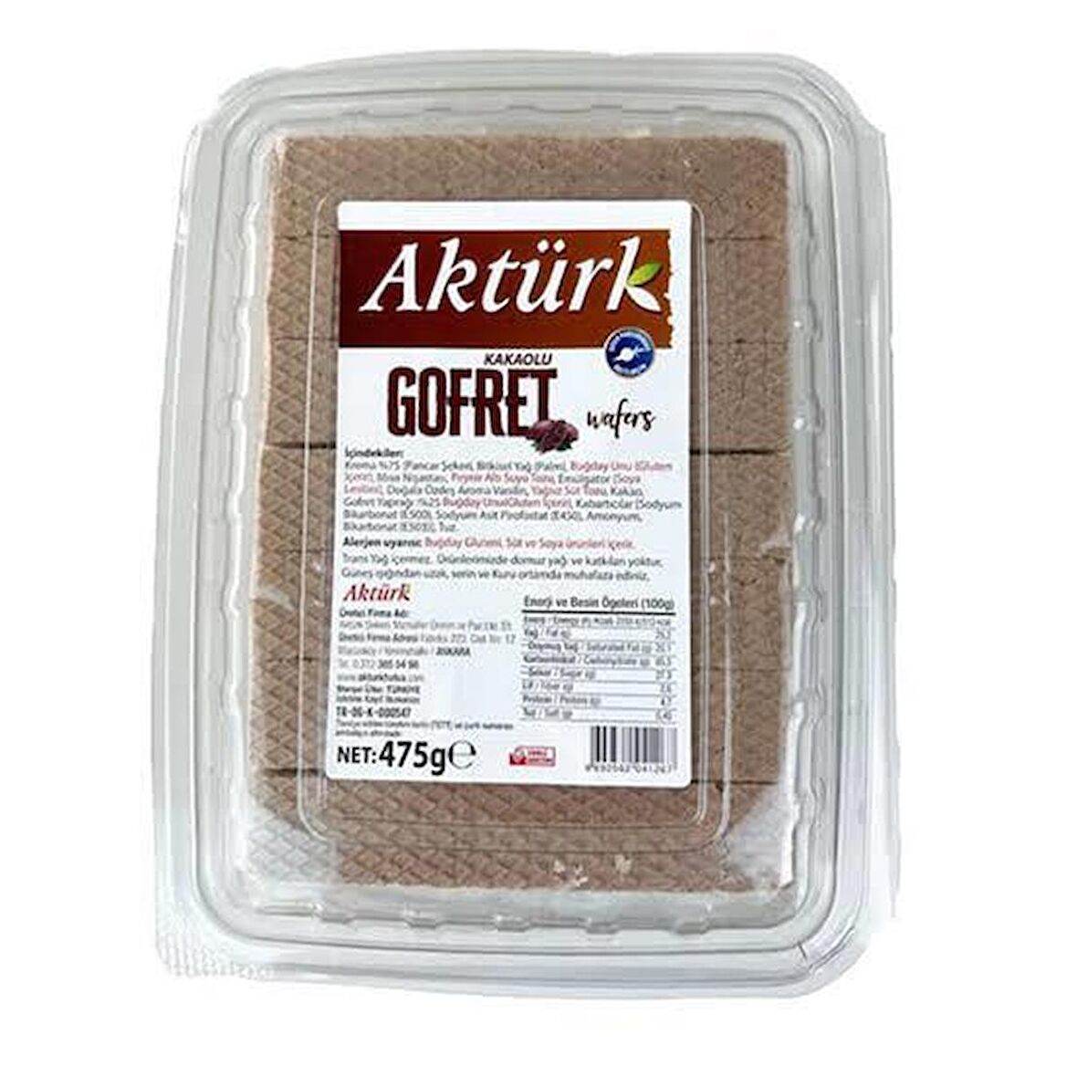 AKTÜRK KAKAOLU GOFRET 475 G