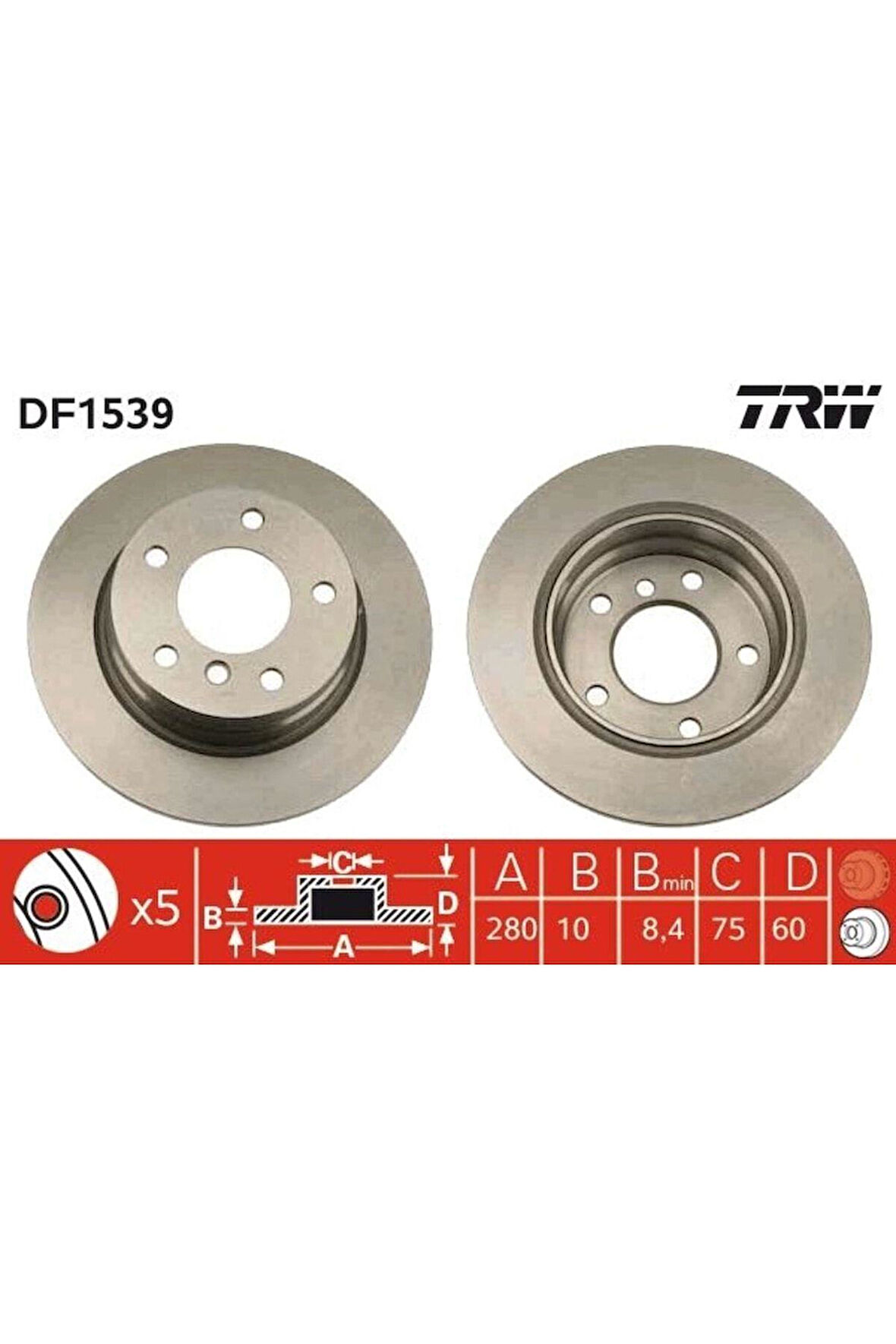 Bmw E36 Arka Fren Diski 1991-1998 Arası 3 Seri