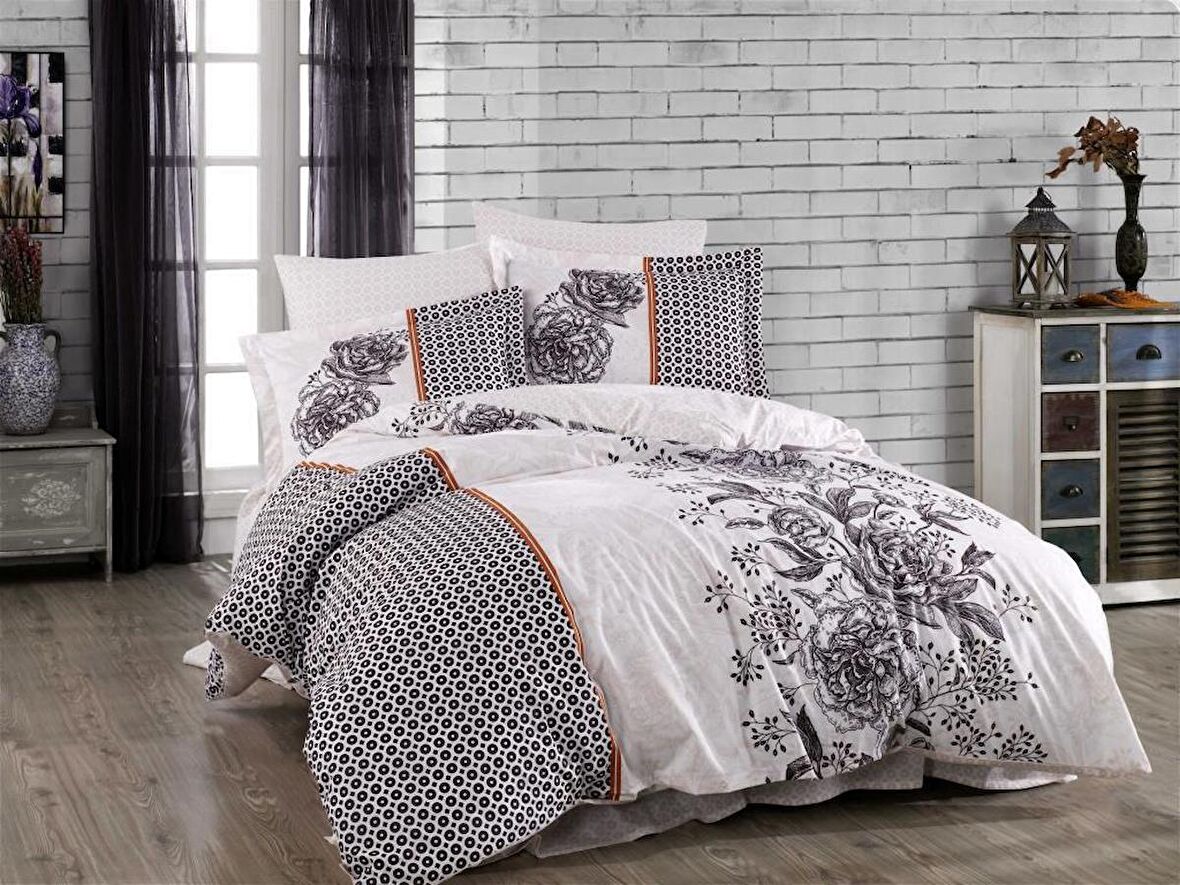 Hobby Çift Kişilik Poplin Nevresim Arianna Mürdüm