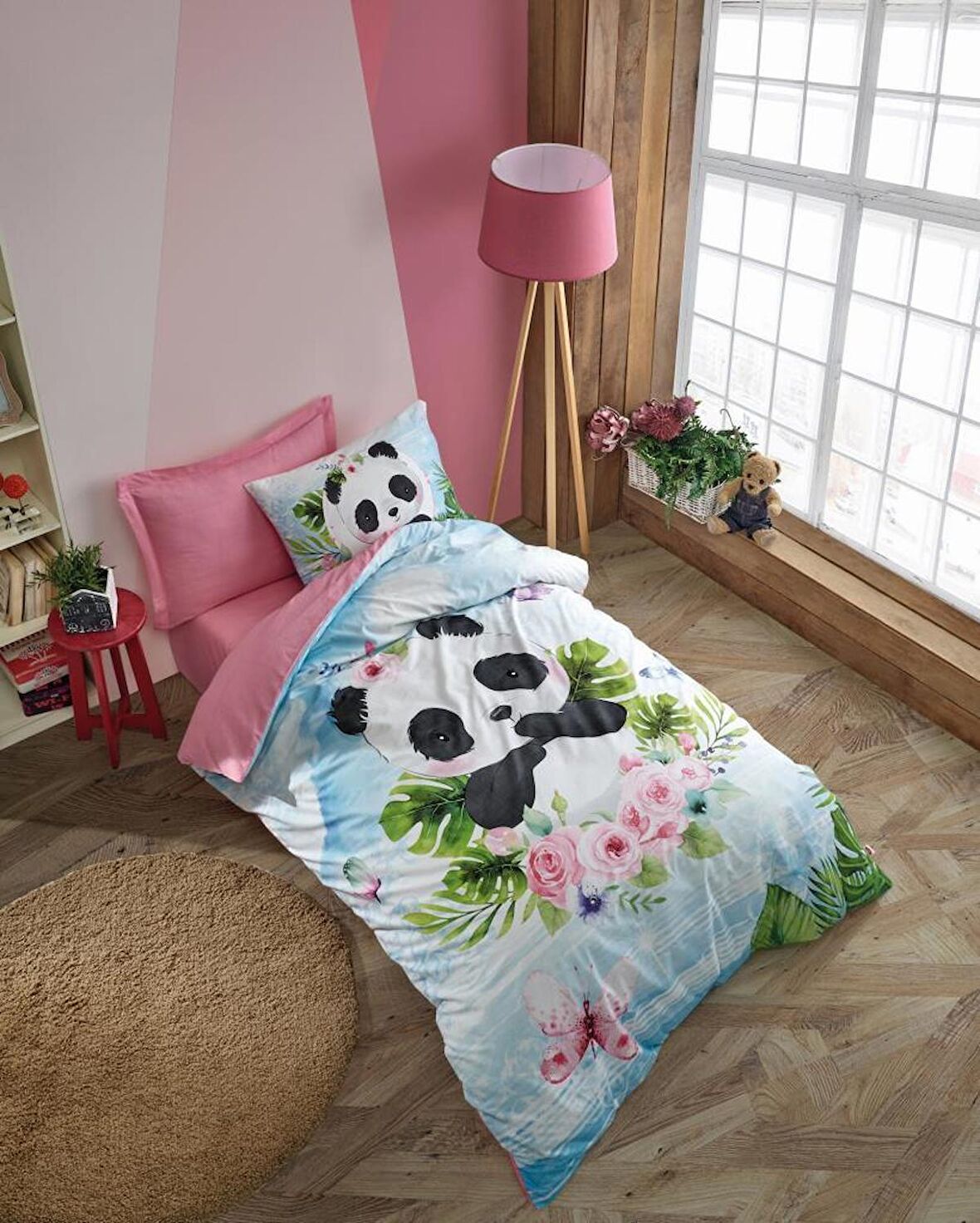 Cotton Box Genç Ranforce Nevresim Takımı Tek Kişilik Jodi Pembe