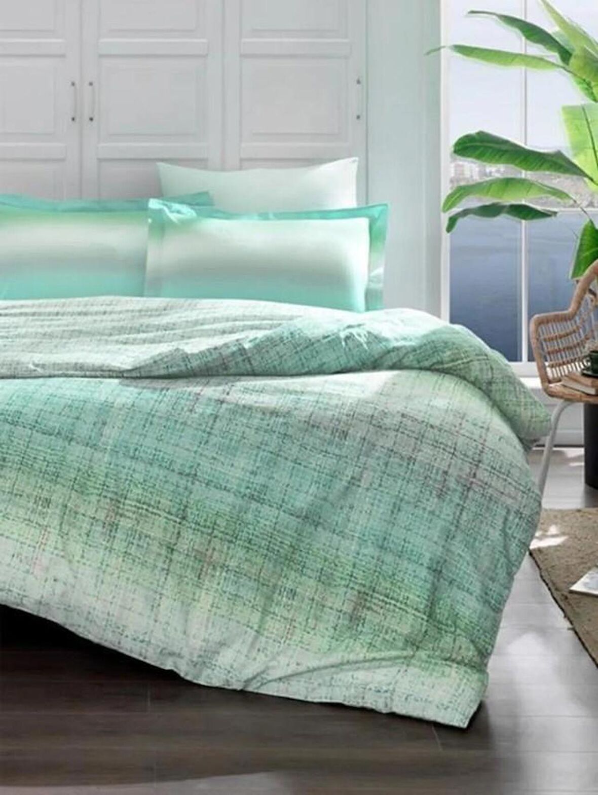 Özdilek Tek Kişilik Ranforce Nevresim Takımı Weave Yeşil