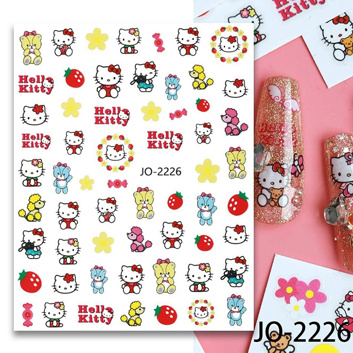 Adanil Kaniş Çiçek Yıldız Hello Kitty Sticker J0-2226