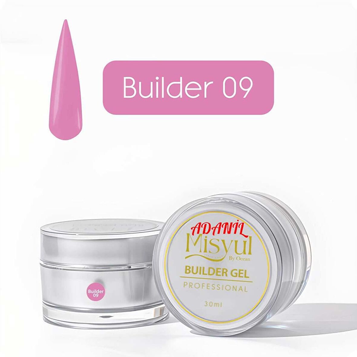 Adanil Misyul 30 ml Profesyonel Builder Gel 09 Ultra Pembe