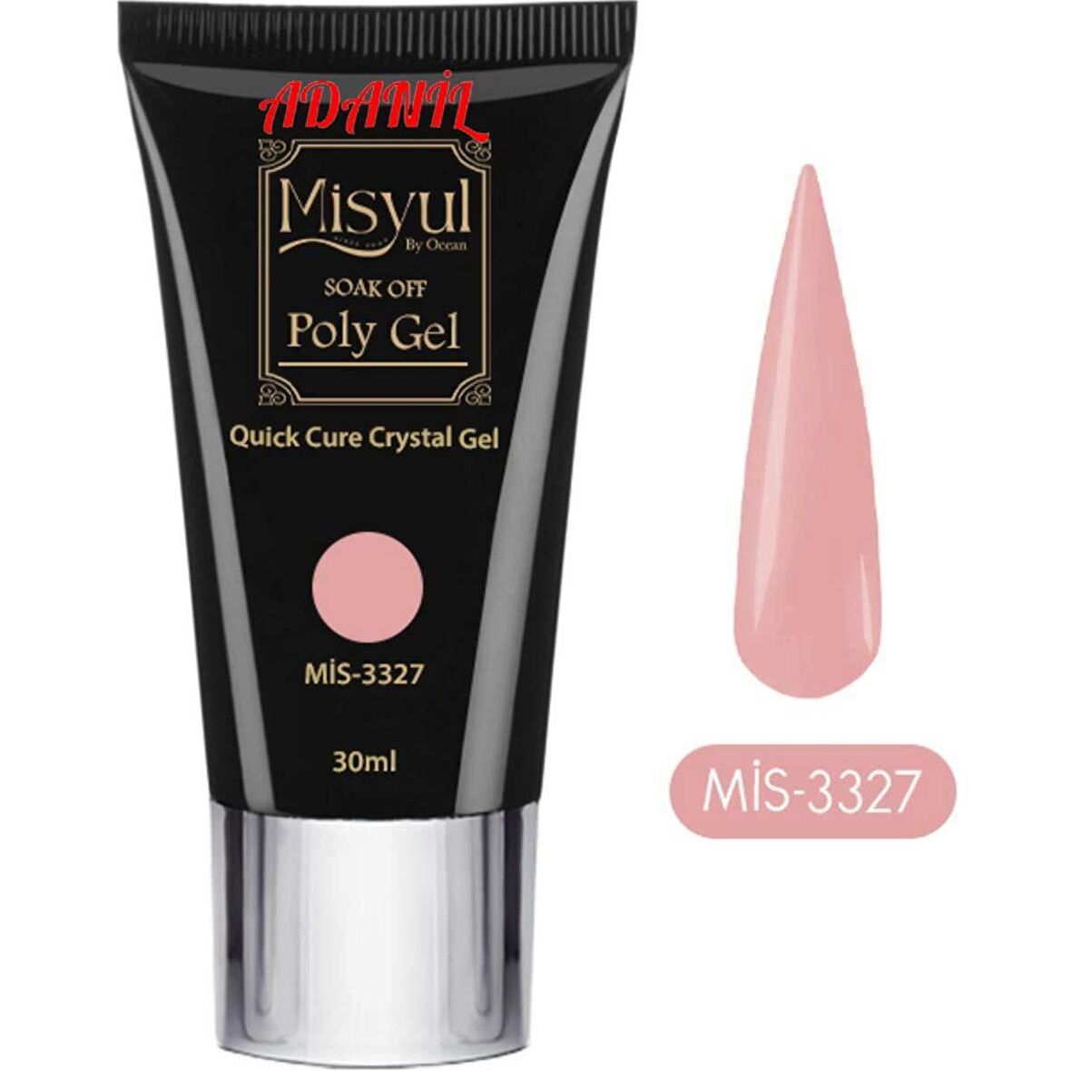 Adanil Misyul Profesyonel 30 ml Nude Pink Poly Gel 3327 Akrilik Jel