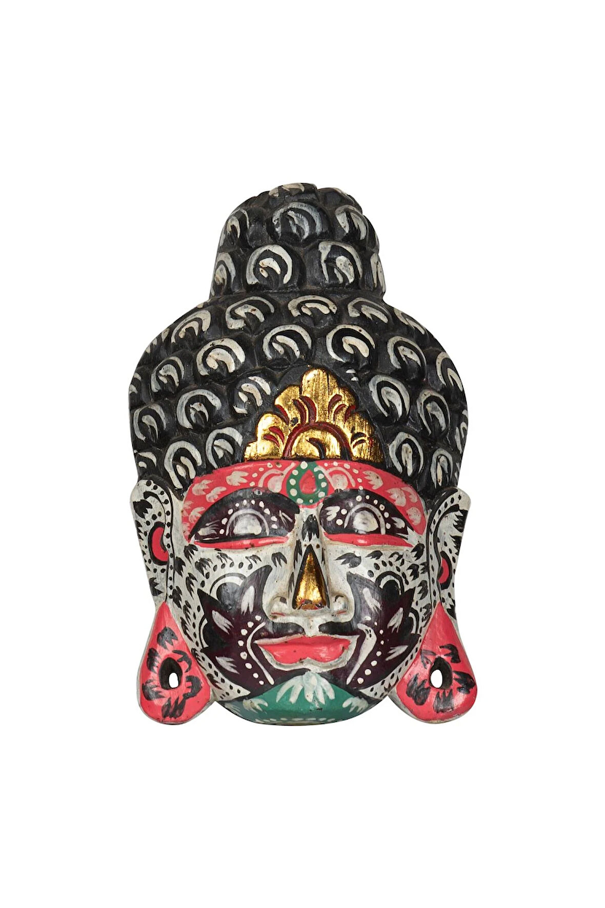 Ahsap Buda Maske El Yapımı Dekoratif Duvar Tablosu