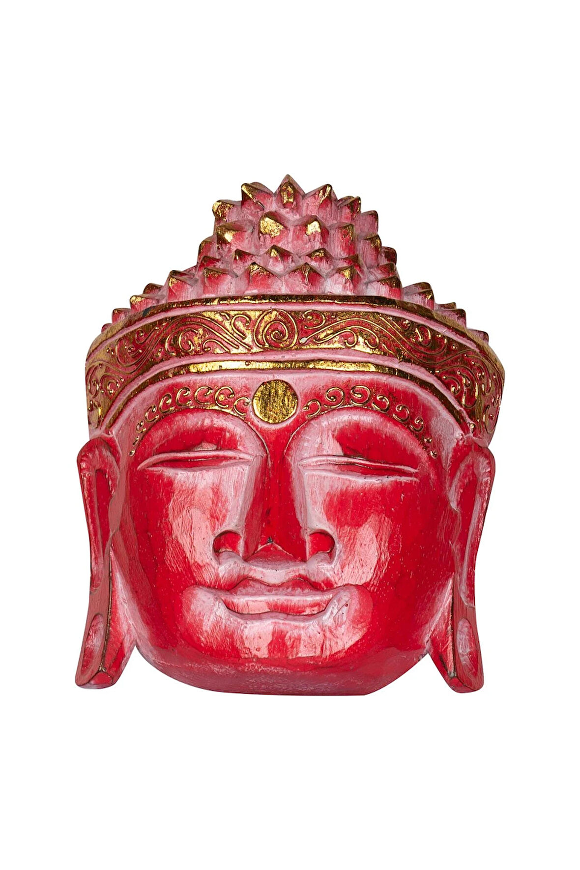 Ahsap Buda Maske El Yapımı Dekoratif Duvar Tablosu