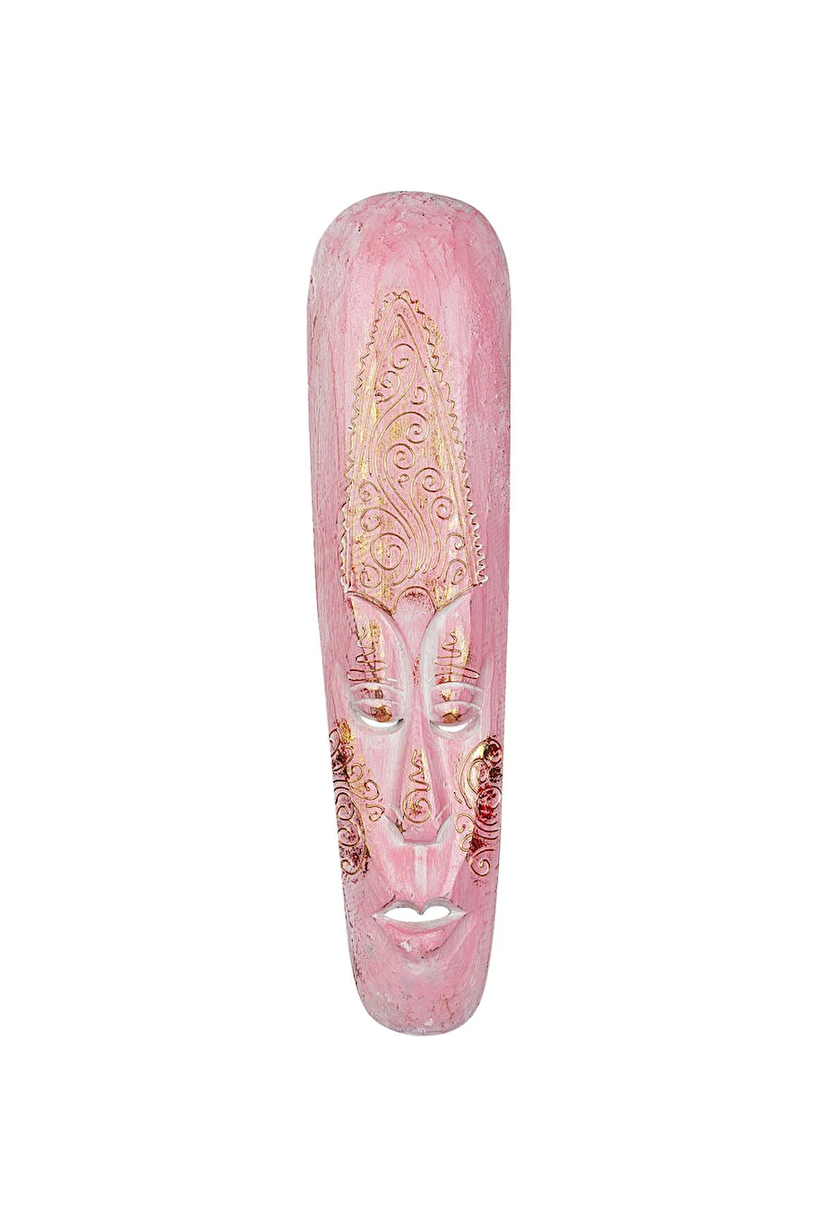 Dekoratif Duvar Objesi Ahşap Kötü Ruhları Uzaklaştıran Maske