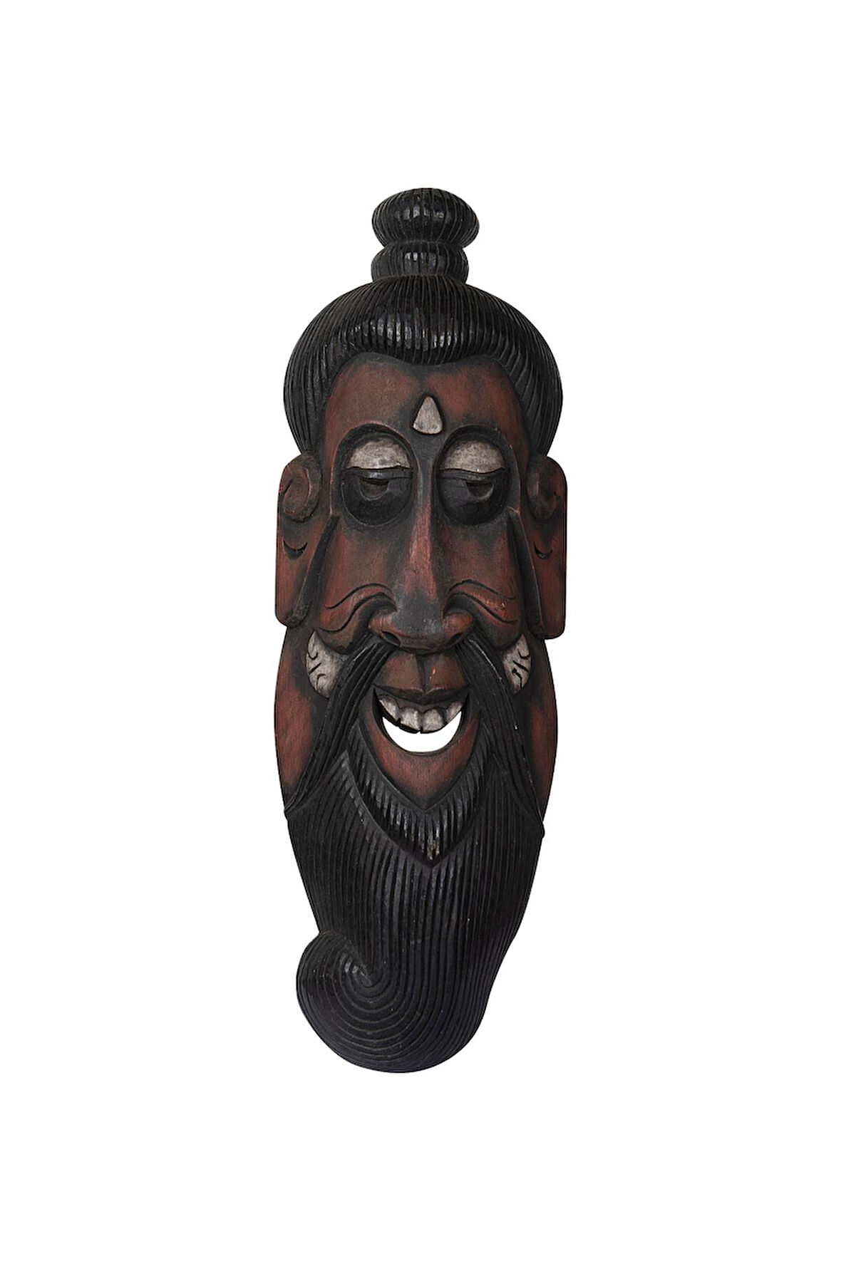 Dekoratif Duvar Objesi Ahşap Kötü Ruhları Uzaklaştıran Maske