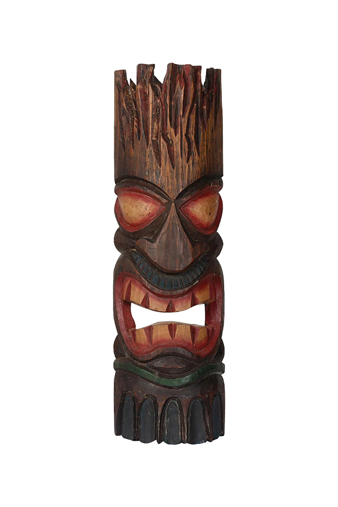 Dekoratif Duvar Objesi Ahşap Kötü Ruhları Uzaklaştıran Maske