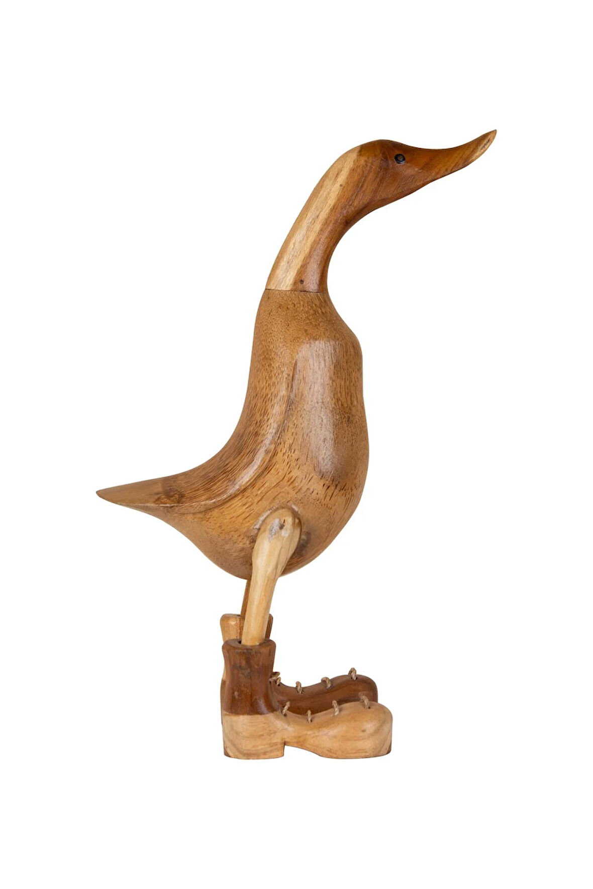 Dekoratif Hayvan Figürü Ahşap El Oyması Ördek