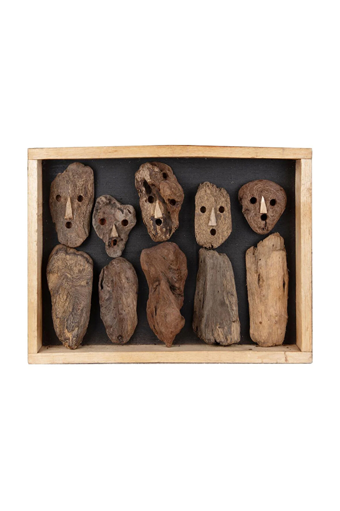 Dekoratif El Yapımı Ahşap Çerçeve Figür 30 cm x 40 cm