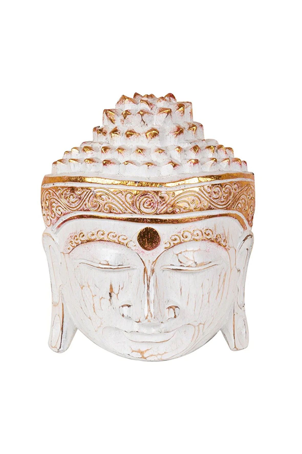 Ahsap Buda Maske El Yapımı Dekoratif Duvar Tablosu