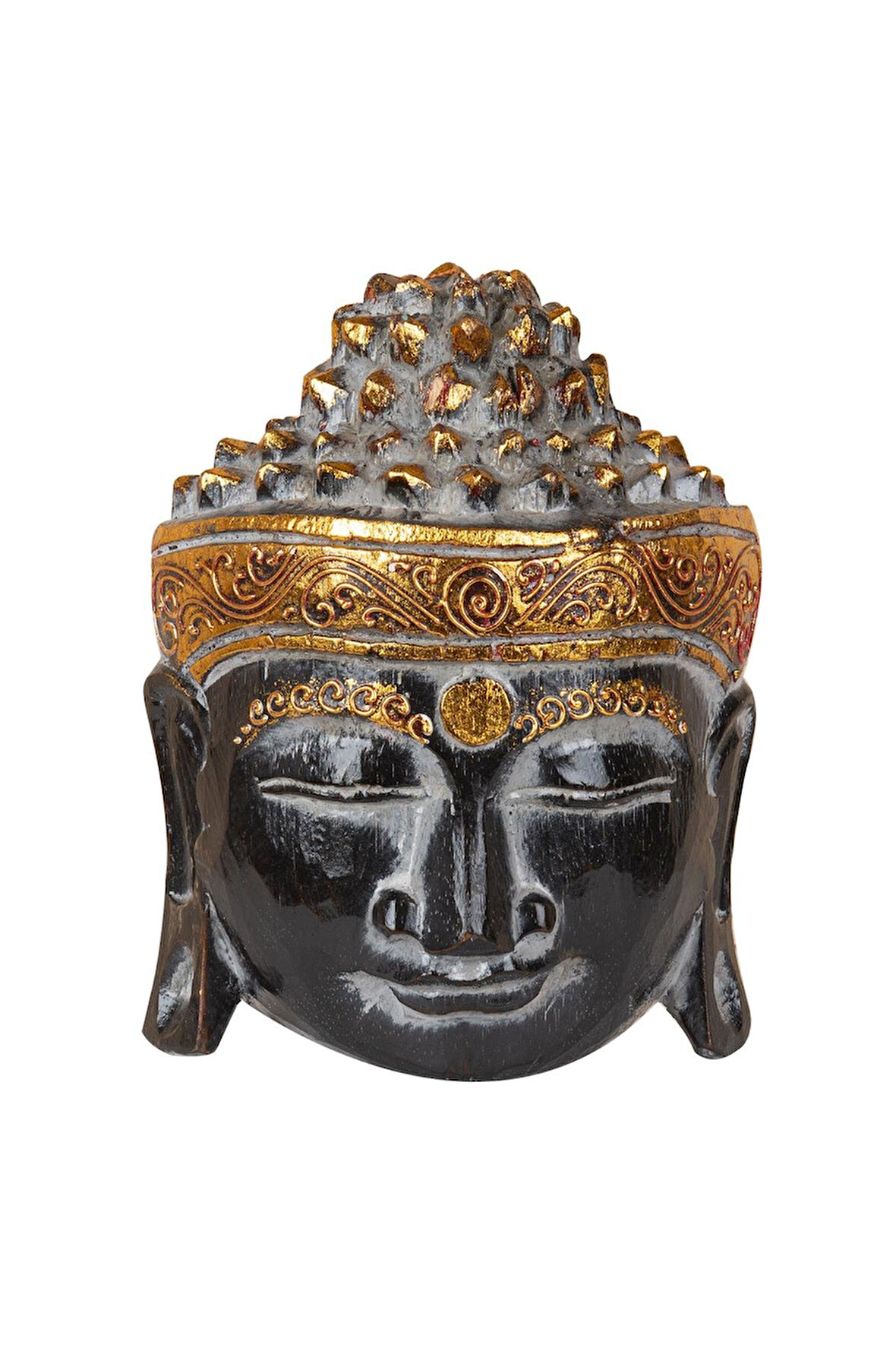 Ahsap Buda Maske El Yapımı Dekoratif Duvar Tablosu