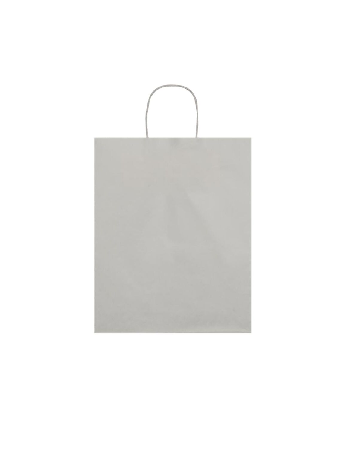 25x12x31-200 Adet Burgu Saplı Beyaz Kraft Çanta