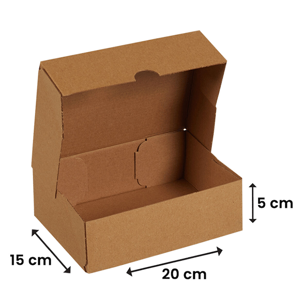 20x15x5 - 200 Adet Kesimli Kutu - Internet Ve Kargo Kutusu