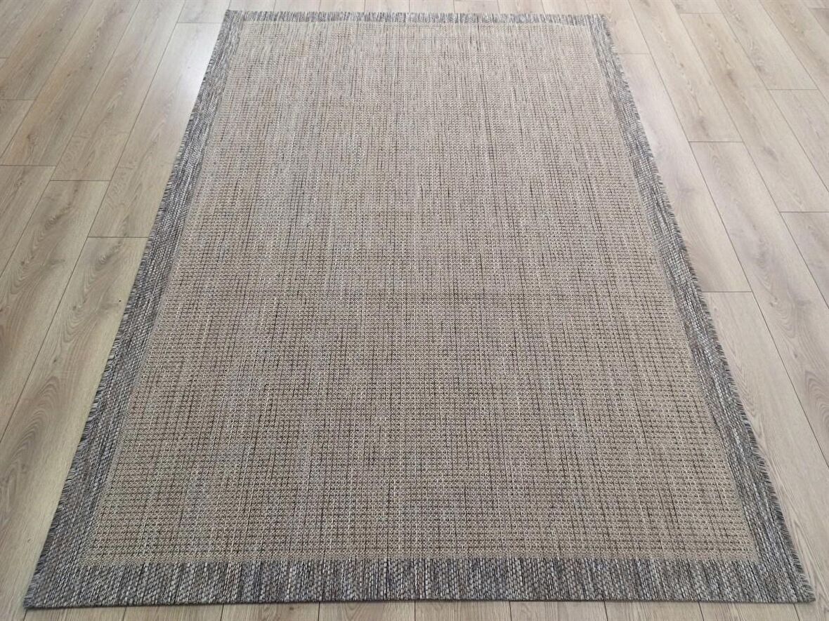 Çam Halı Sisal 9509 Bej Bordürlü Jüt Sisal Kilim