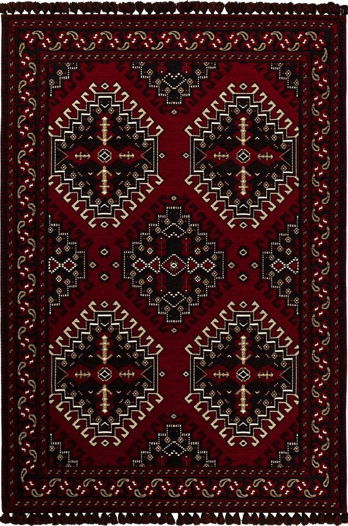 Tuğra Halı Türkmen 19 Etnik Desen Kilim