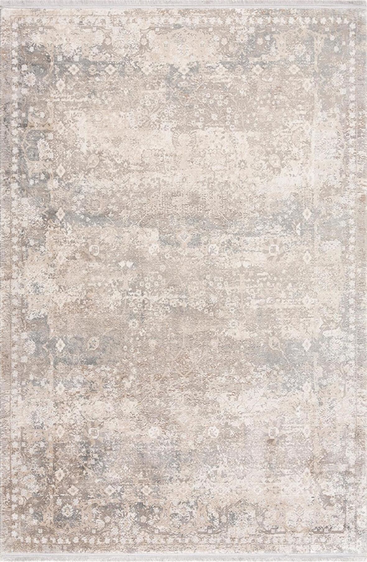 Sanat Halı Doku 1235 Eskitme Desenli Makine Halısı