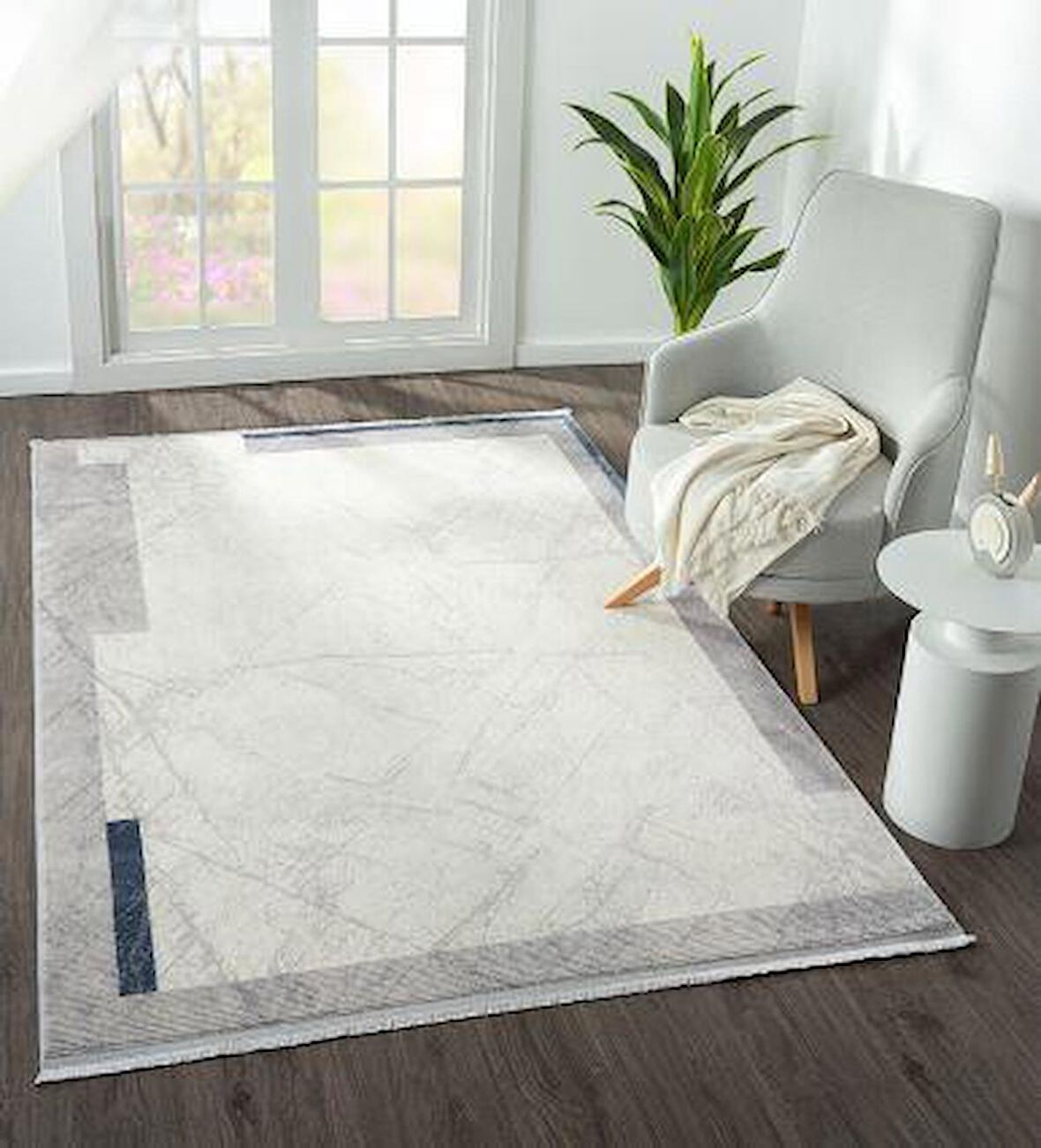 Çam Halı Scarlet SC006G Lacivert Modern Desen Salon Halısı