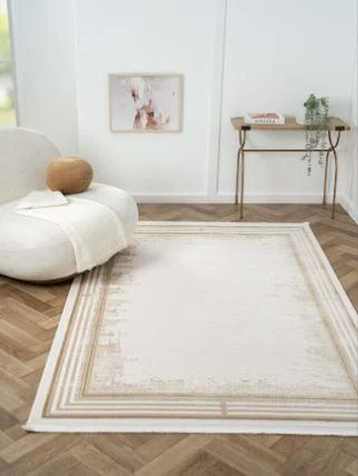 Çam Halı Otto OT001B Vizon Modern Desen Salon Halısı